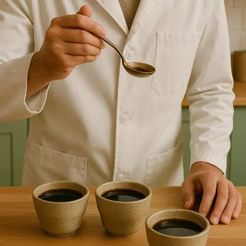 Kaffee auf Qualität verkosten