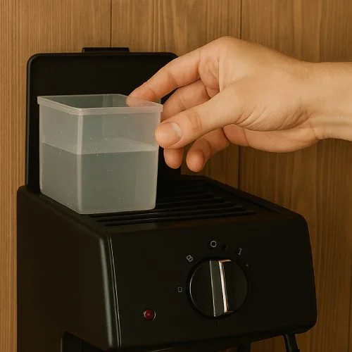 Remplacer le réservoir d'eau de la machine à café