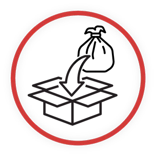 Recycling icons steps