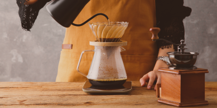 Filterkoffie zetmethode pour-over smaak
