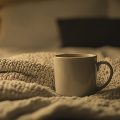 Koffie en slaap cafeïne nachtrust