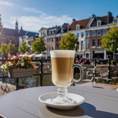 Flat white koffie microfoam espresso melk
